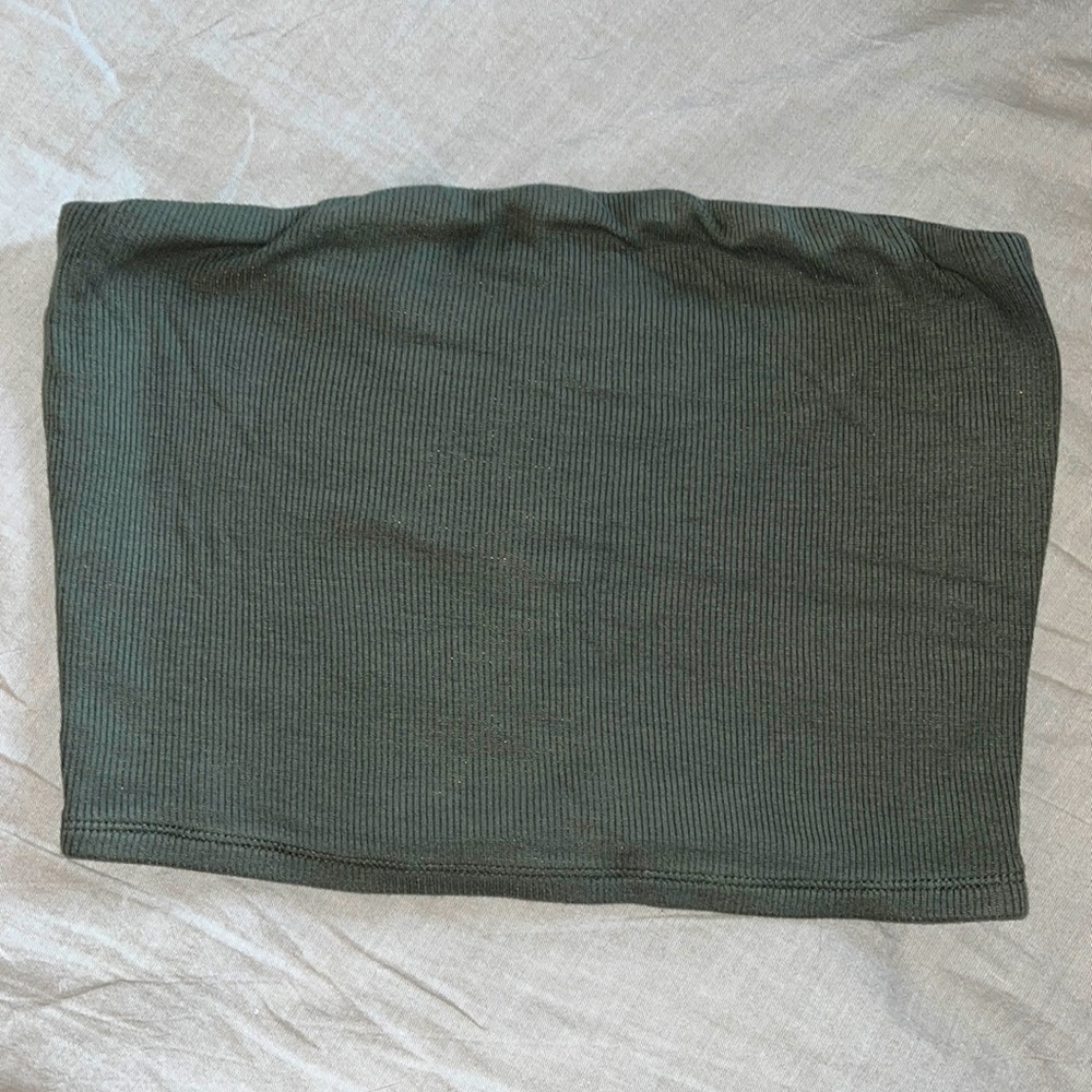 American Eagle Soft & Sexy Rib Strapless Top